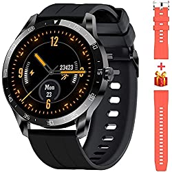 Blackview X1 Smartwatch, Reloj Inteligente Hombre - Esfera de Reloj de DIY, Reloj Deportivo Hombre Pulsometro, Pulsera Actividad Inteligente, Smartwatch Hombre para Android e iOS (Versión Mejorada)