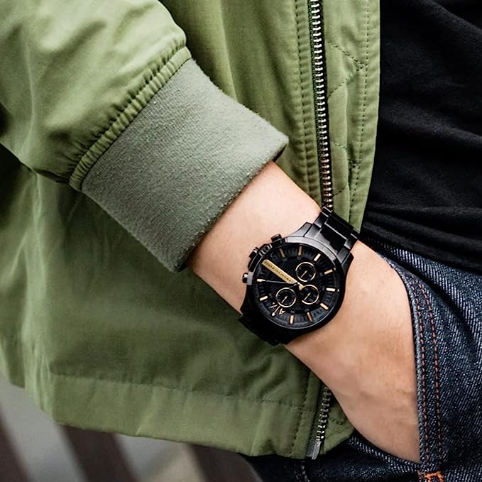 Armani Exchange Reloj para Hombre, Movimiento cronógrafo